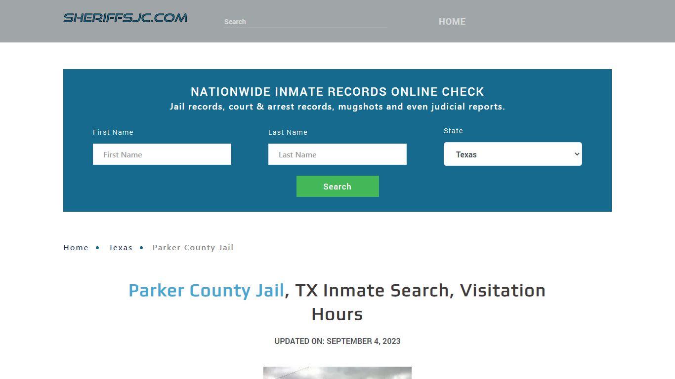 Parker County Jail, TX Inmate Search, Visitation Hours - sheriffsjc.com